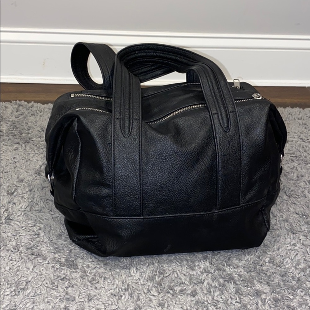 Faux Leather Duffle